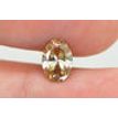 Oval Cut Diamond Fancy Yellow Brown 1.00 Carat SI1 GIA Certificate