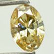 Oval Cut Diamond Fancy Yellow Brown 1.00 Carat SI1 GIA Certificate