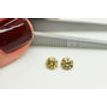 Round Diamond Pair Champagne Loose SI1 1.07 TCW