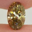 Oval Cut Diamond Fancy Brown Color 1.09 Carat VVS2 GIA Certificate