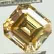 Emerald Cut Diamond Fancy Brown Color 1.08 Carat SI1 GIA Certificate