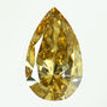 Pear Shape Diamond Natural Dark Yellowish Brown 1.01 Carat GIA Certified