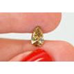 Pear Shape Diamond Natural Dark Yellowish Brown 1.01 Carat GIA Certified