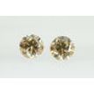 Round Diamond Pair Fancy Champagne VS1 0.91 TCW