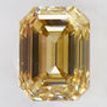 Brown Emerald Cut Diamond Natural 1.22 Carat SI1 IGI Certificate