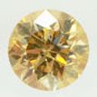 Fancy Brownish Orange Diamond Round 0.98 Carat VS1