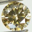Round Cut Diamond Fancy Champagne 1.30 Carat VS2 Certified