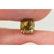 Cushion Cut Diamond Fancy Brownish Green Color 1.01 Carat VVS1