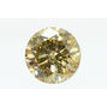 Round Diamond Certified 1.07 Carat SI1 Natural Fancy Yellowish Brown