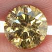 Round Diamond Certified 1.07 Carat SI1 Natural Fancy Yellowish Brown