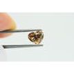 Heart Diamond Fancy Orangy Brown 0.94 Carat VS2 GIA Certificate