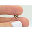 Heart Diamond Fancy Orangy Brown 0.94 Carat VS2 GIA Certificate