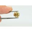 Round Cut Diamond Fancy Brownish Orange 1.63 Carat SI1