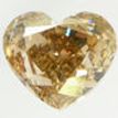 Heart Diamond Fancy Brown Color 0.97 Carat VS2