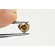 Heart Diamond Fancy Brown Color 0.97 Carat VS2