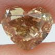 Heart Diamond Fancy Brown Color 0.97 Carat VS2