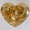Heart Diamond Natural Fancy Yellowish Brown 1.01 Carat SI2 IGI Certificate