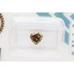 Heart Cut Diamond Natural Fancy Brown Color 1.01 Carat SI2 IGI Certificate