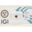 Heart Cut Diamond Natural Fancy Brown Color 1.01 Carat SI2 IGI Certificate