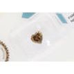 Heart Cut Diamond Natural Fancy Brown Color 1.01 Carat SI2 IGI Certificate