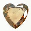 Heart Diamond Natural Fancy Brown 1.31 Carat SI1