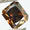 Certified Radiant Cut Diamond Fancy Brown SI1 1.27 Carat