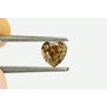Heart Diamond Fancy Brown Color 0.98 Carat VS2