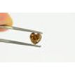Heart Diamond Fancy Brown Color 0.98 Carat VS2
