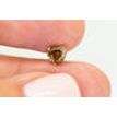 Heart Diamond Fancy Brown Color 0.98 Carat VS2