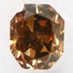 Radiant Cut Diamond Natural Fancy Brown 1.07 Carat SI2 IGI Certificate