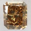 Radiant Cut Diamond Natural Fancy Brown Color 1.04 Carat SI2 IGI Certified