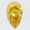 Pear Shape Diamond Natural Fancy Brown Yellow 0.62 Carat SI1 IGI Certificate
