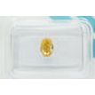 Oval Cut Diamond Fancy Brown Yellow Color 0.61 Carat SI1 IGI Certificate