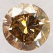 Round Diamond Natural Fancy Brown 0.66 Carat I1 IGI Certificate