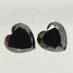 Black Heart Shape Diamond Pair 4.57 TCW