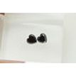 Black Heart Shape Diamond Pair 4.57 TCW