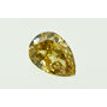 Pear Shape Diamond Fancy Brown Yellow Color 1.02 Carat Polished SI1 GIA Certificate
