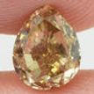 Pear Shape Diamond Fancy Champagne Color 1.02 Carat VS1