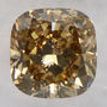 Cushion Cut Diamond Natural Fancy Brown Color 1.02 Carat SI1 IGI Certificate