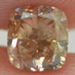 Cushion Shape Diamond Fancy Champagne Loose SI2 Certified Enhanced 1.03 Carat