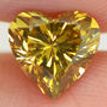 Heart Diamond Fancy Brownish Yellow Color 1 Carat SI1