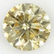 Loose Diamond Round Fancy Champagne 1.02 Carat SI1