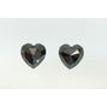 Black Heart Shape Diamond Pair 4.57 TCW
