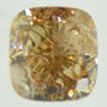 Cushion Shape Diamond Fancy Champagne Loose SI2 Certified Enhanced 1.03 Carat