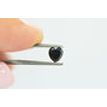 Heart Diamond Fancy Black Color 0.43 Carat