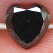 Heart Diamond Fancy Black Color 0.43 Carat