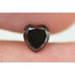 Heart Diamond Fancy Black Color 0.43 Carat