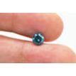 Loose Blue Diamond Fancy Color Round Cut Real Certified 0.84 Carat Enhanced I1