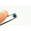 Loose Blue Diamond Fancy Color Round Cut Real Certified 0.84 Carat Enhanced I1