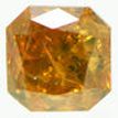 Radiant Diamond Natural Fancy Brownish Orange 1.63 Carat I1